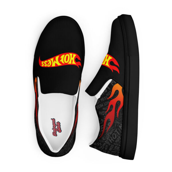 Hot Mess Men’s slip-on canvas shoes - Image 18