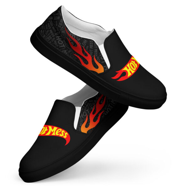 Hot Mess Men’s slip-on canvas shoes - Image 21