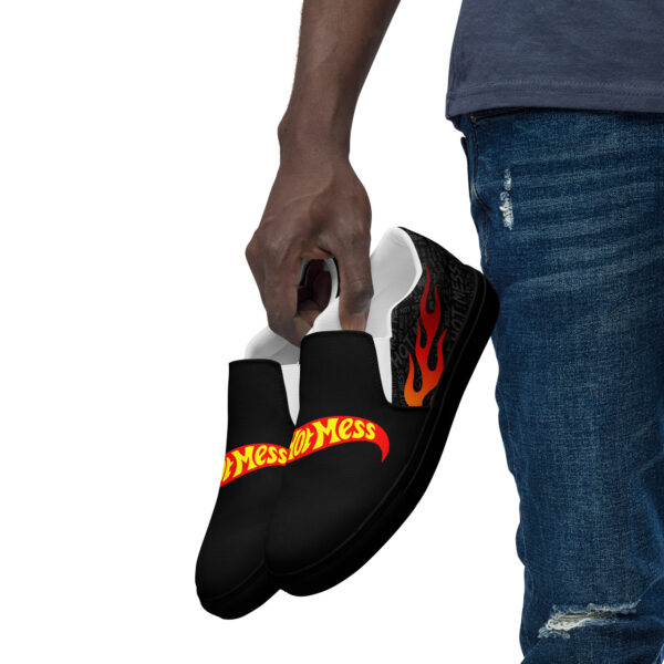 Hot Mess Men’s slip-on canvas shoes - Image 17