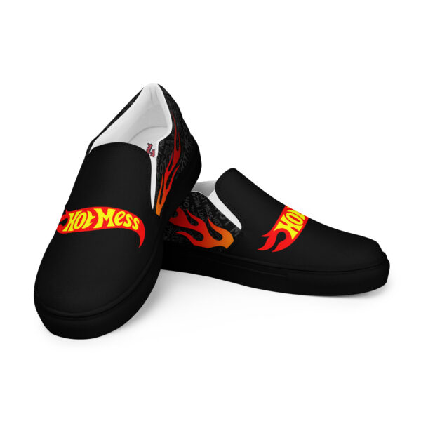 Hot Mess Men’s slip-on canvas shoes - Image 19