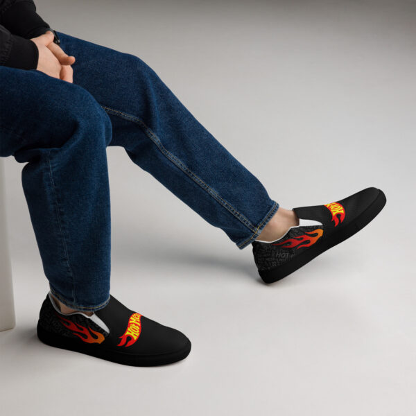 Hot Mess Men’s slip-on canvas shoes - Image 13