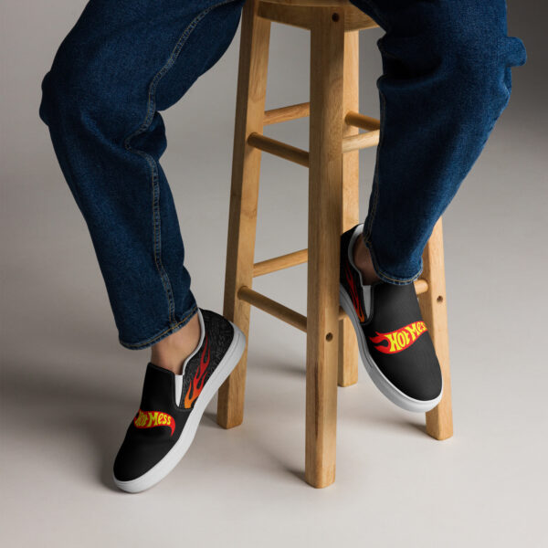 Hot Mess Men’s slip-on canvas shoes - Image 5