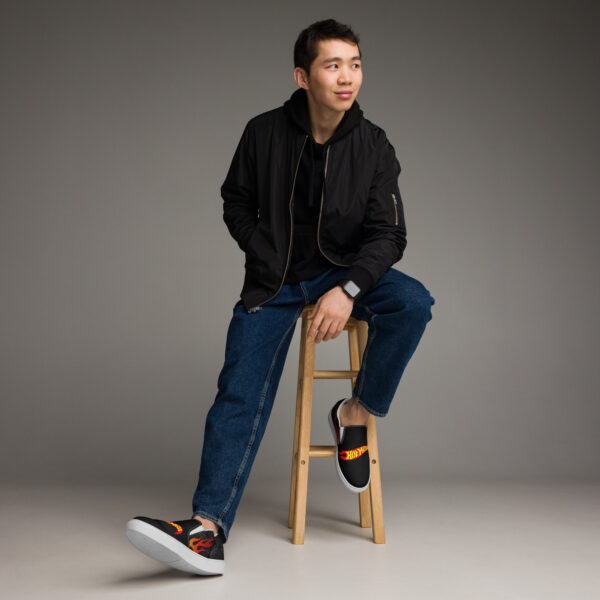 Hot Mess Men’s slip-on canvas shoes - Image 6