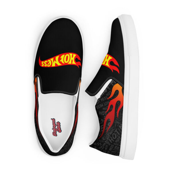 Hot Mess Men’s slip-on canvas shoes - Image 8