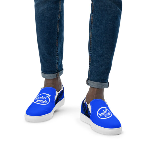 Hacker Inside Men’s slip-on canvas shoes - Image 2