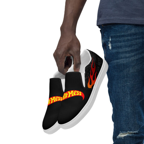 Hot Mess Men’s slip-on canvas shoes - Image 7