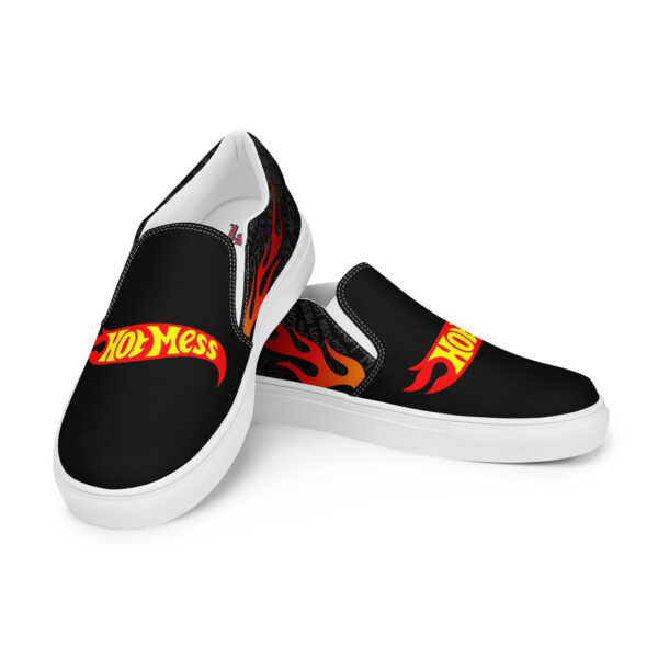 Hot Mess Men’s slip-on canvas shoes - Image 9