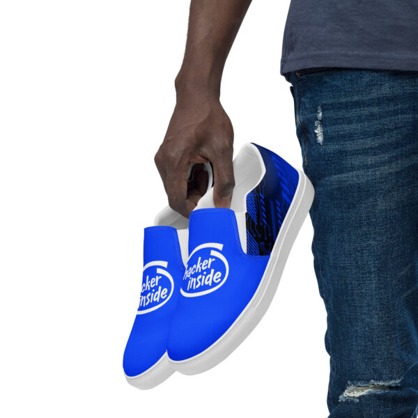 Hacker Inside Men’s slip-on canvas shoes - Image 7