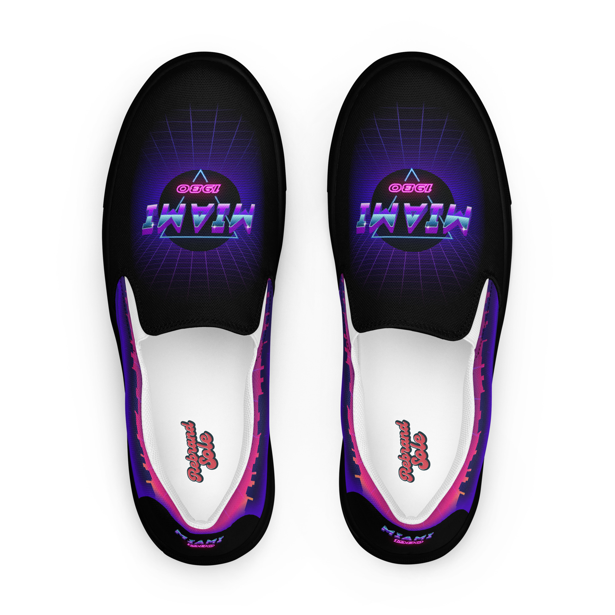 Retro Vaporware v1 Men’s slip-on canvas shoes - Image 14