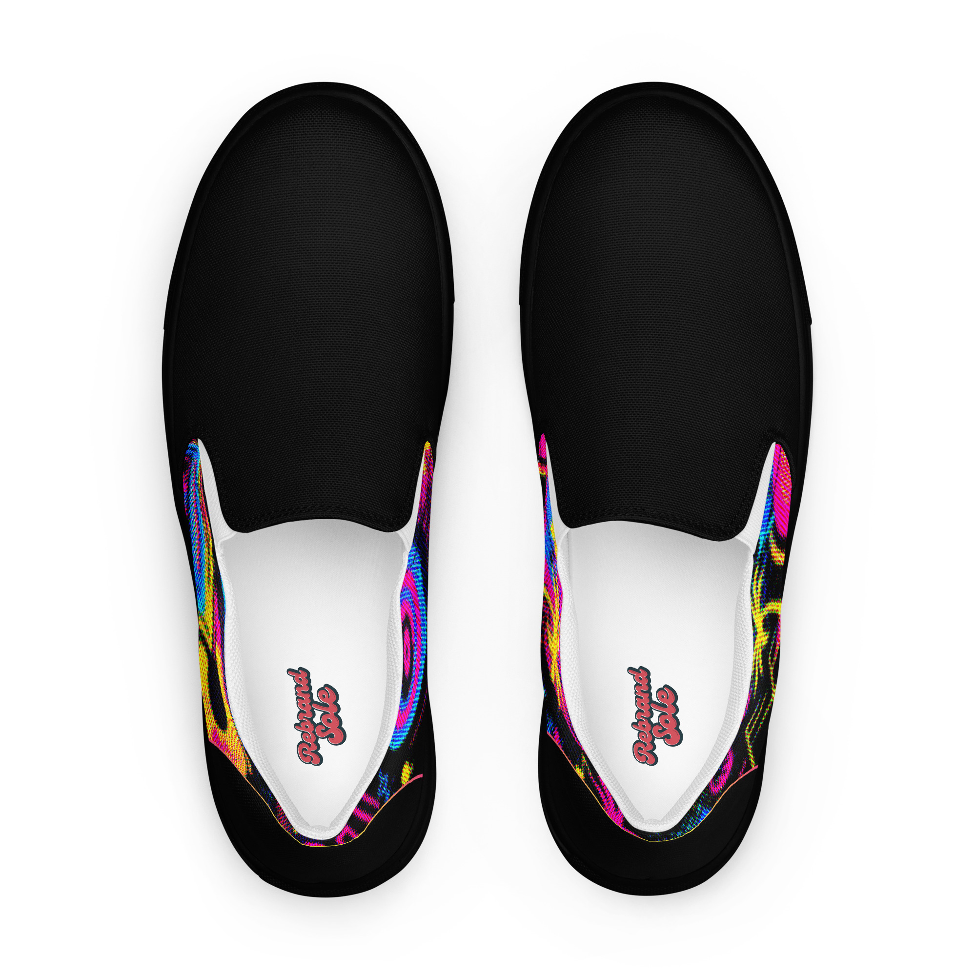 Retro Vaporware v4 Men’s slip-on canvas shoes - Image 14