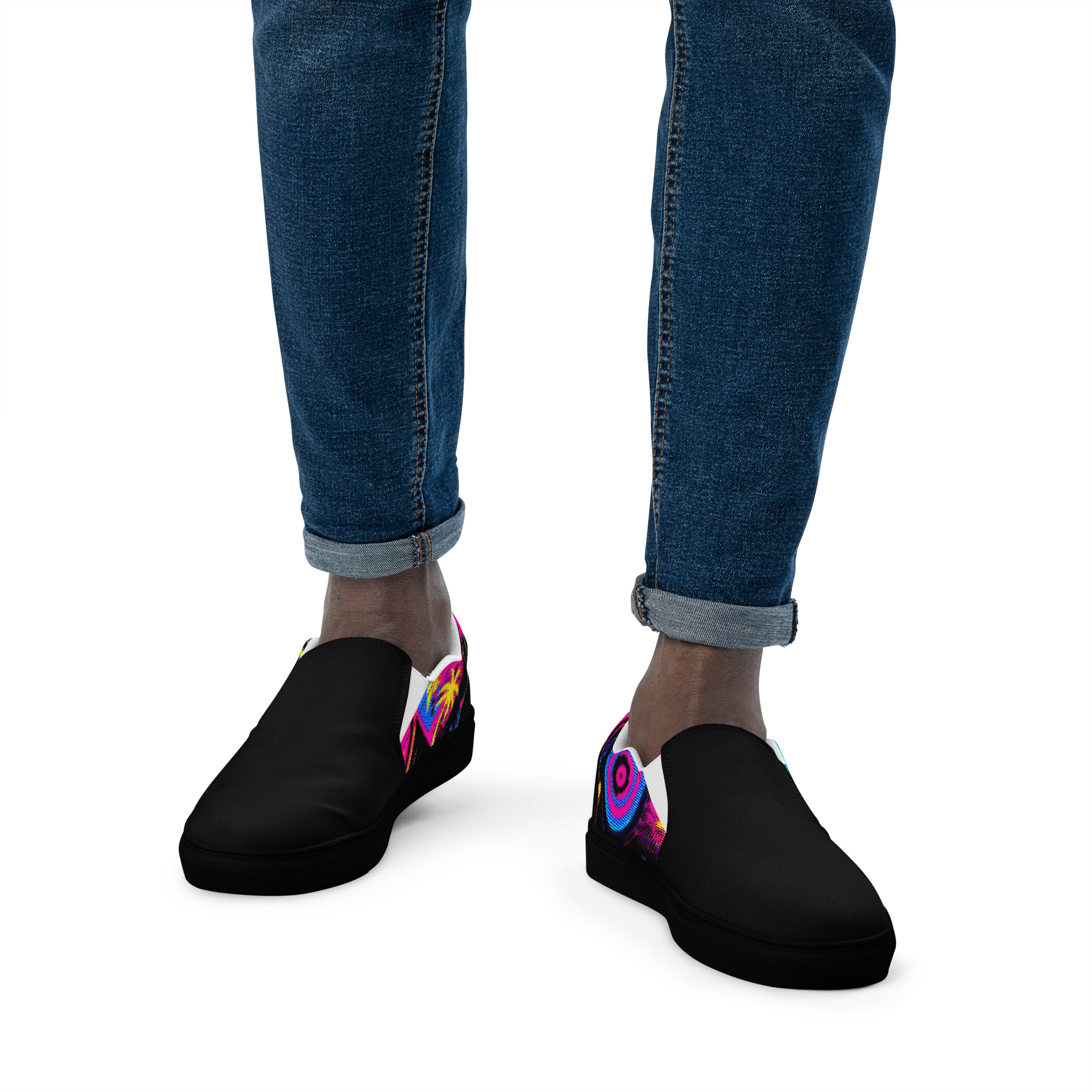 Retro Vaporware v4 Men’s slip-on canvas shoes - Image 19