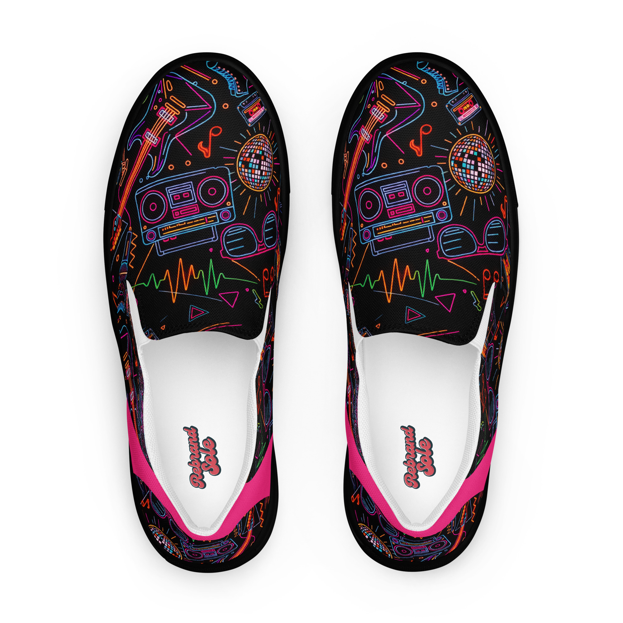 Retro Vaporware v5 Men’s slip-on canvas shoes - Image 14