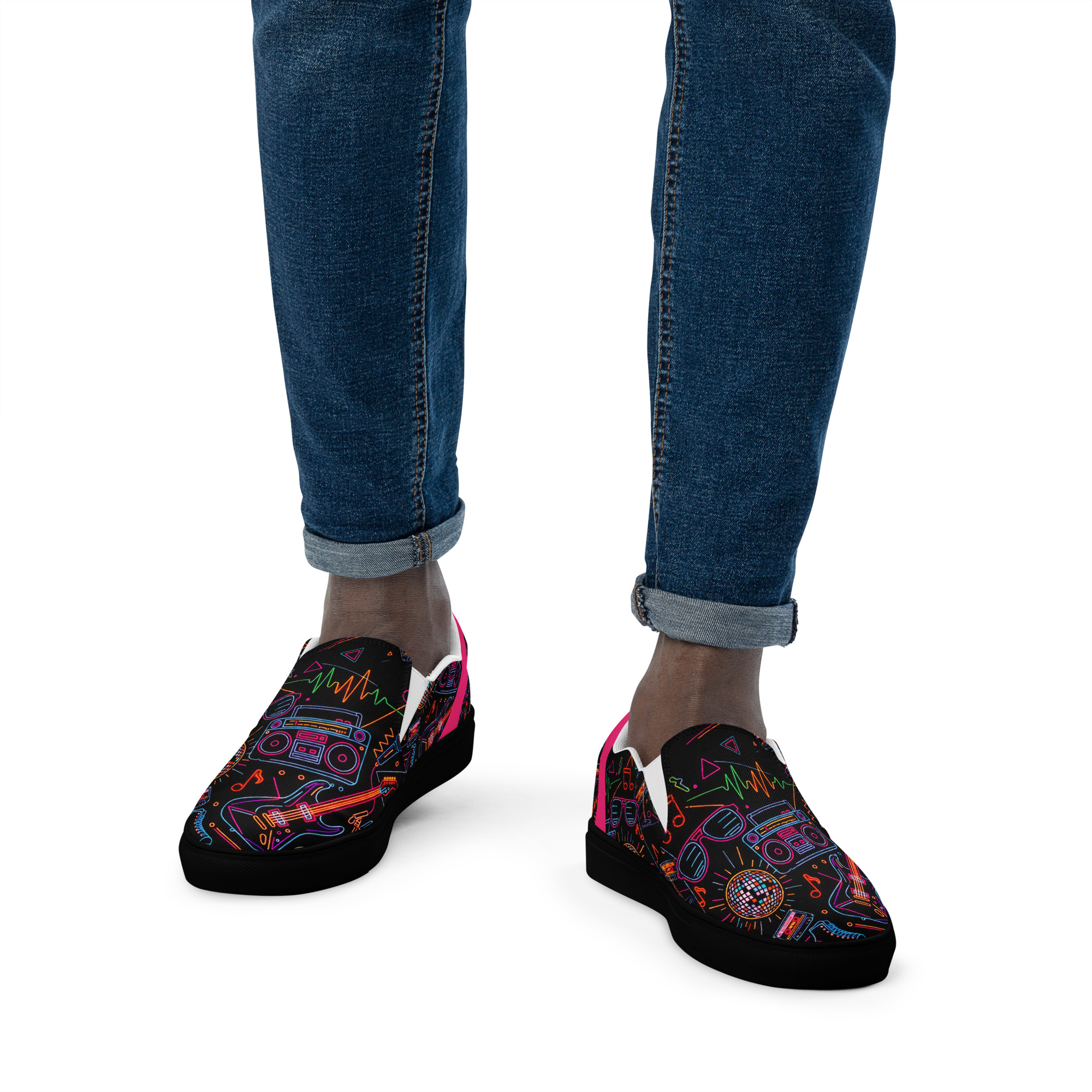 Retro Vaporware v5 Men’s slip-on canvas shoes - Image 19