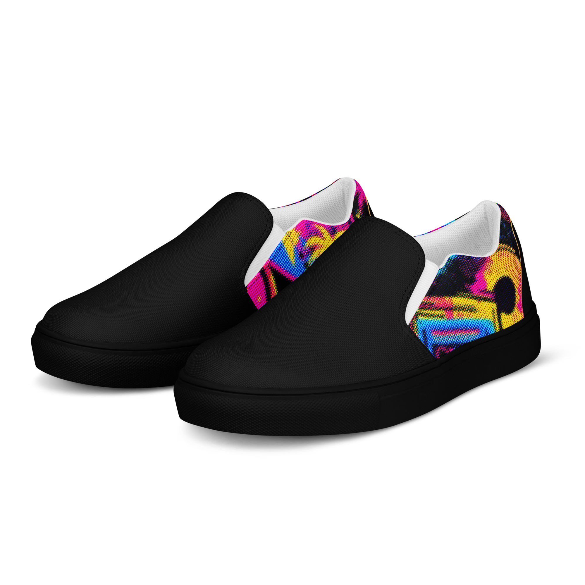 Retro Vaporware v4 Men’s slip-on canvas shoes - Image 13