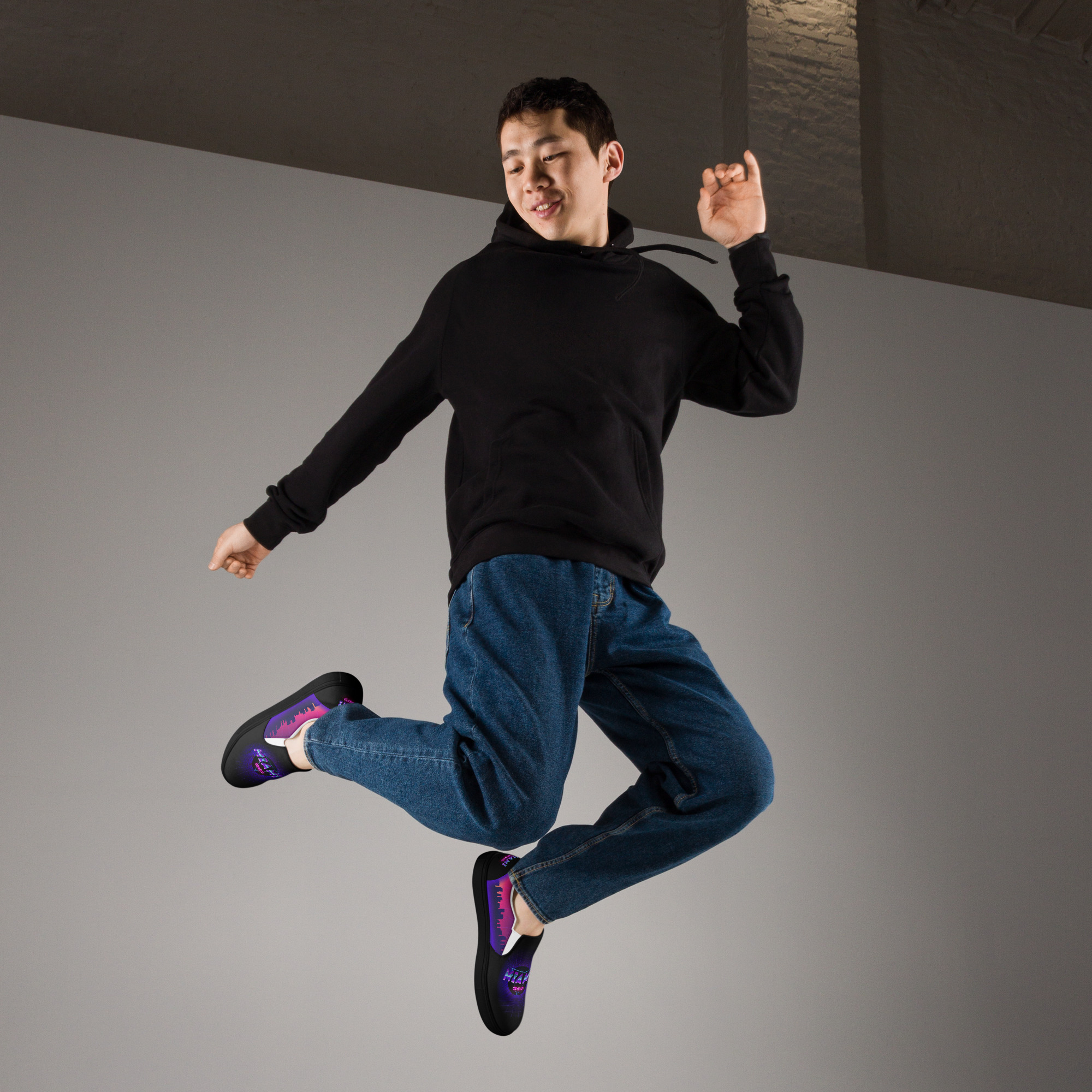 Retro Vaporware v1 Men’s slip-on canvas shoes - Image 16