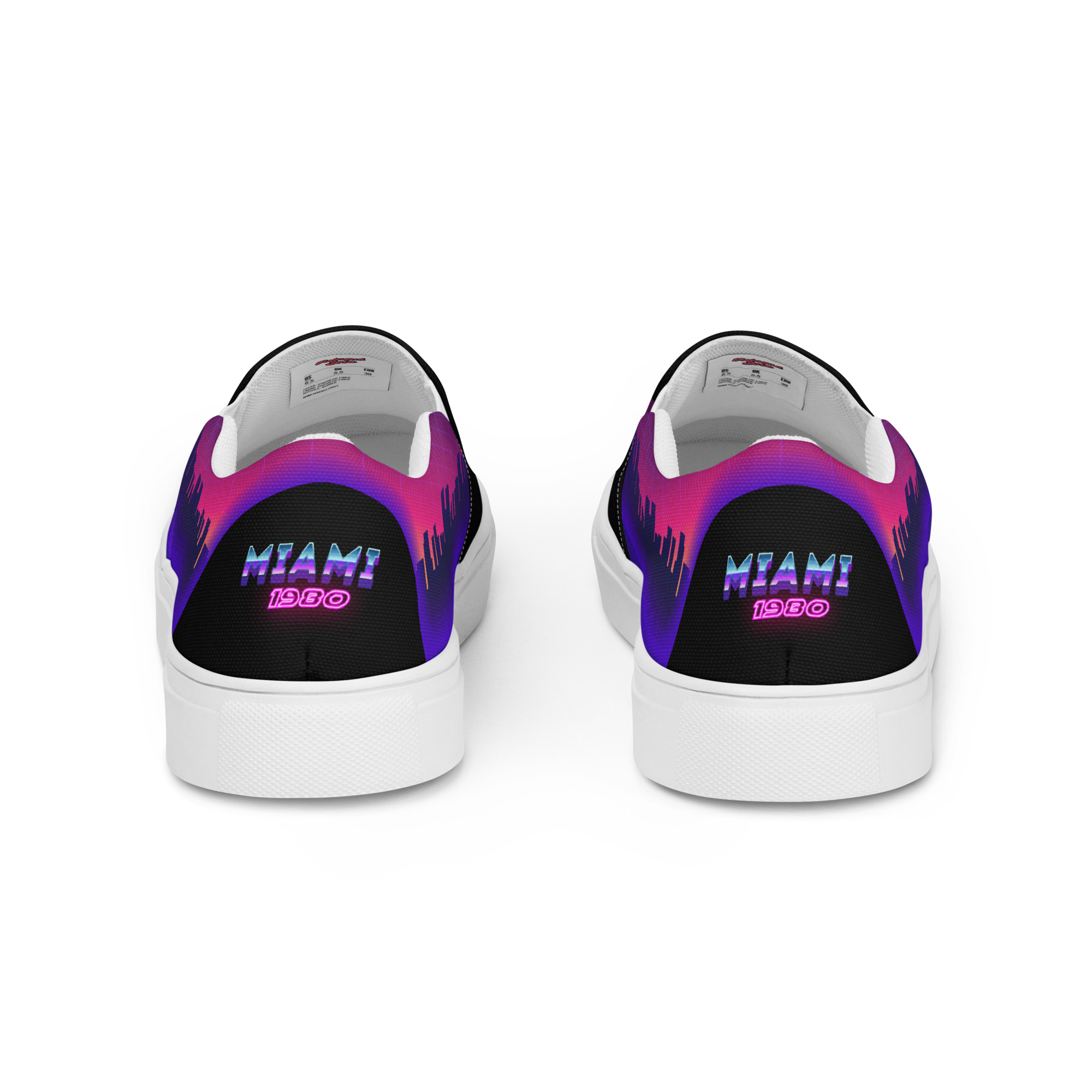 Retro Vaporware v1 Men’s slip-on canvas shoes - Image 2