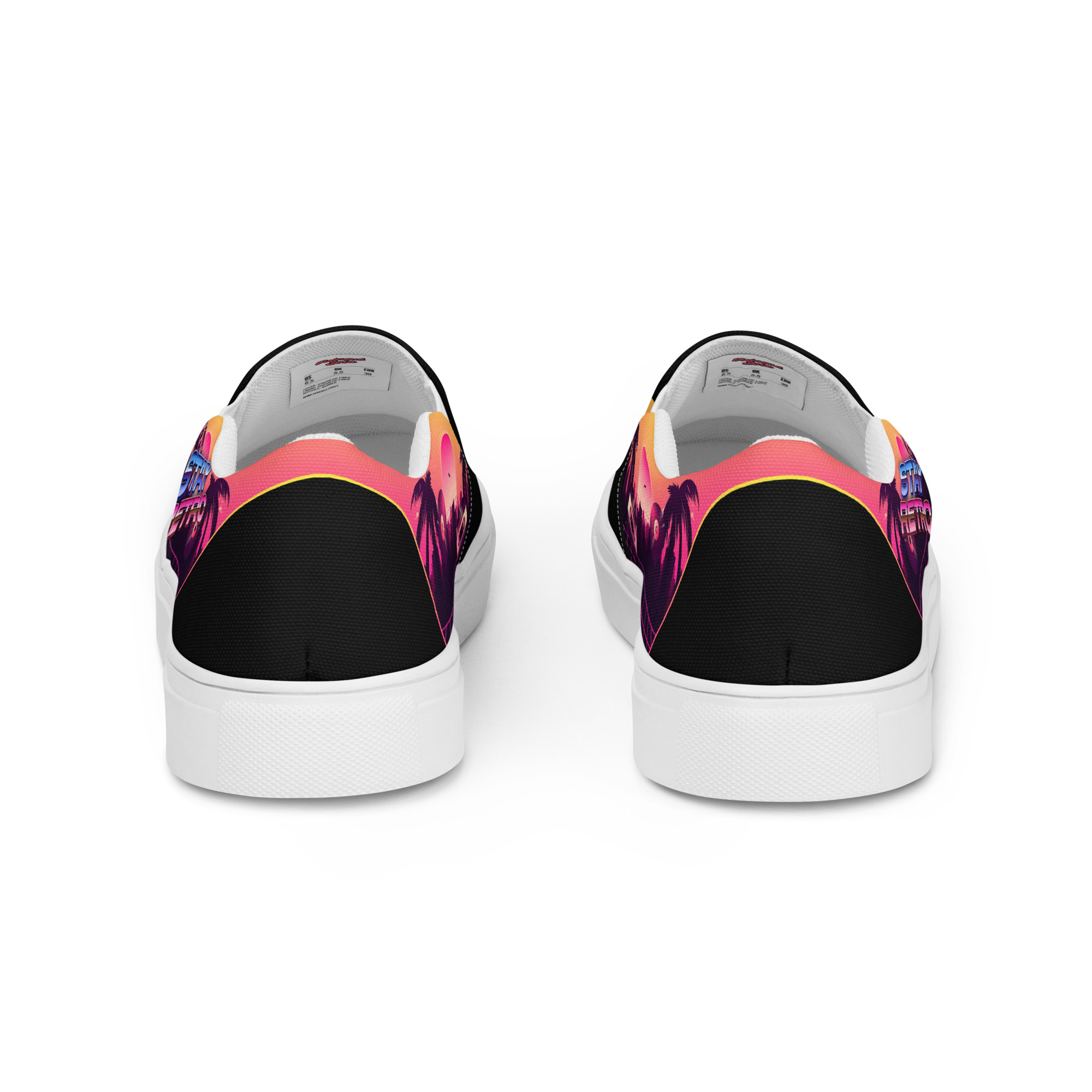Retro Vaporware v3 Men’s slip-on canvas shoes - Image 2