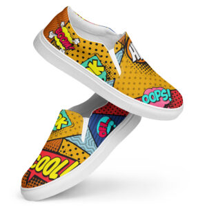 Pop Art V1 Men’s slip-on canvas shoes