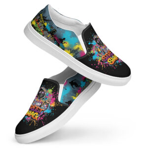 Street Art v4 Men’s slip-on canvas shoes