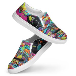 Street Art v5 Men’s slip-on canvas shoes