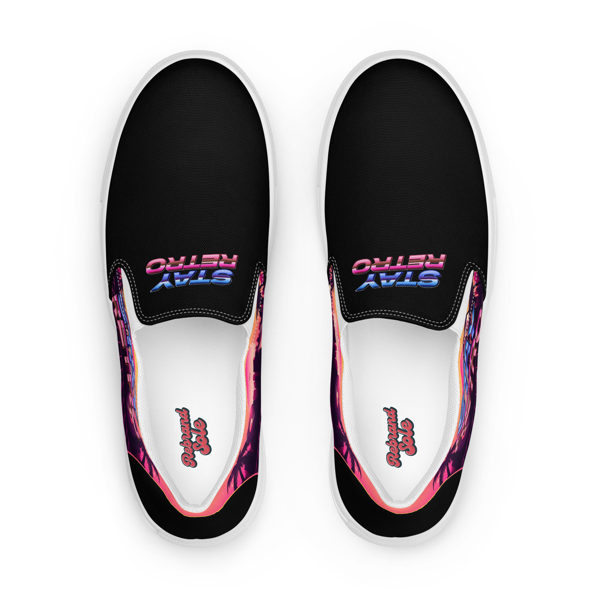 Retro Vaporware v3 Men’s slip-on canvas shoes - Image 5