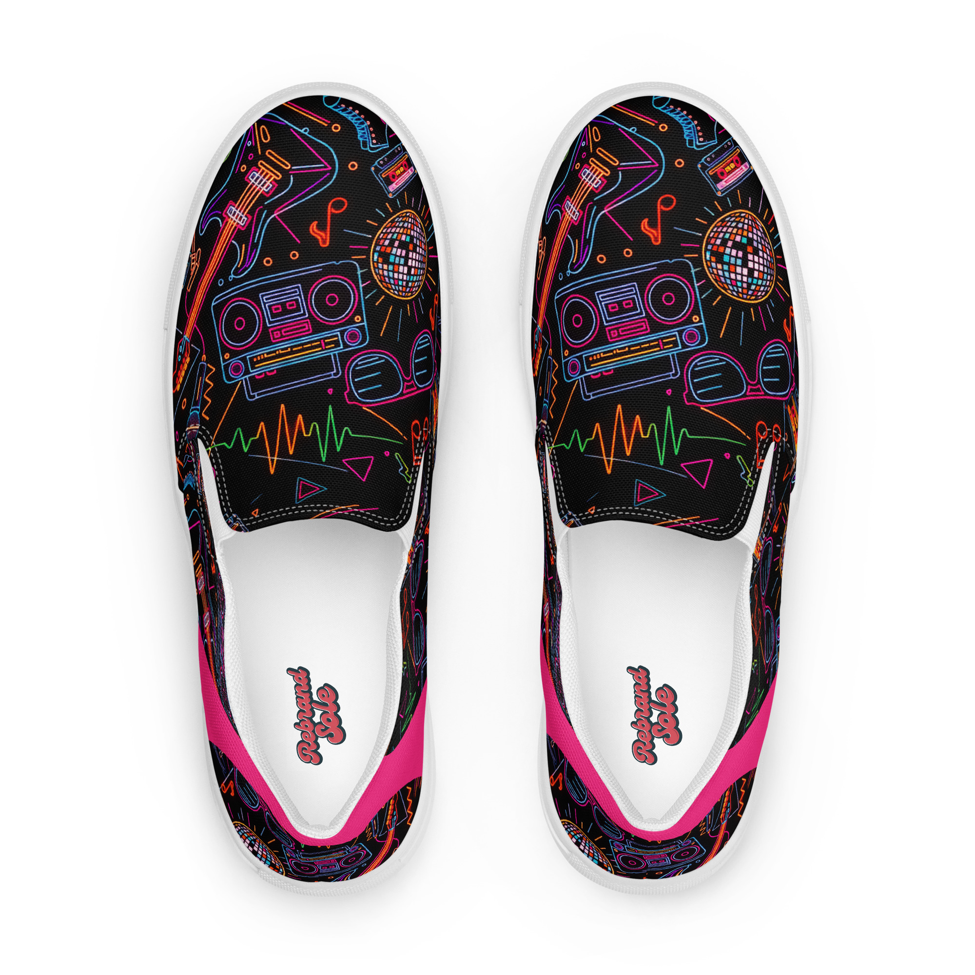 Retro Vaporware v5 Men’s slip-on canvas shoes - Image 5