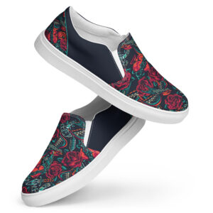 Tattoo Style v5 Men’s slip-on canvas shoes