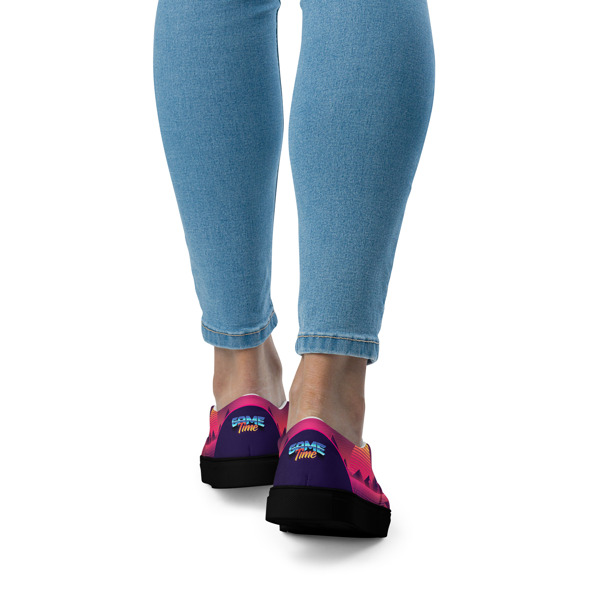 Retro Vaporware v2 Women’s slip-on canvas shoes - Image 18