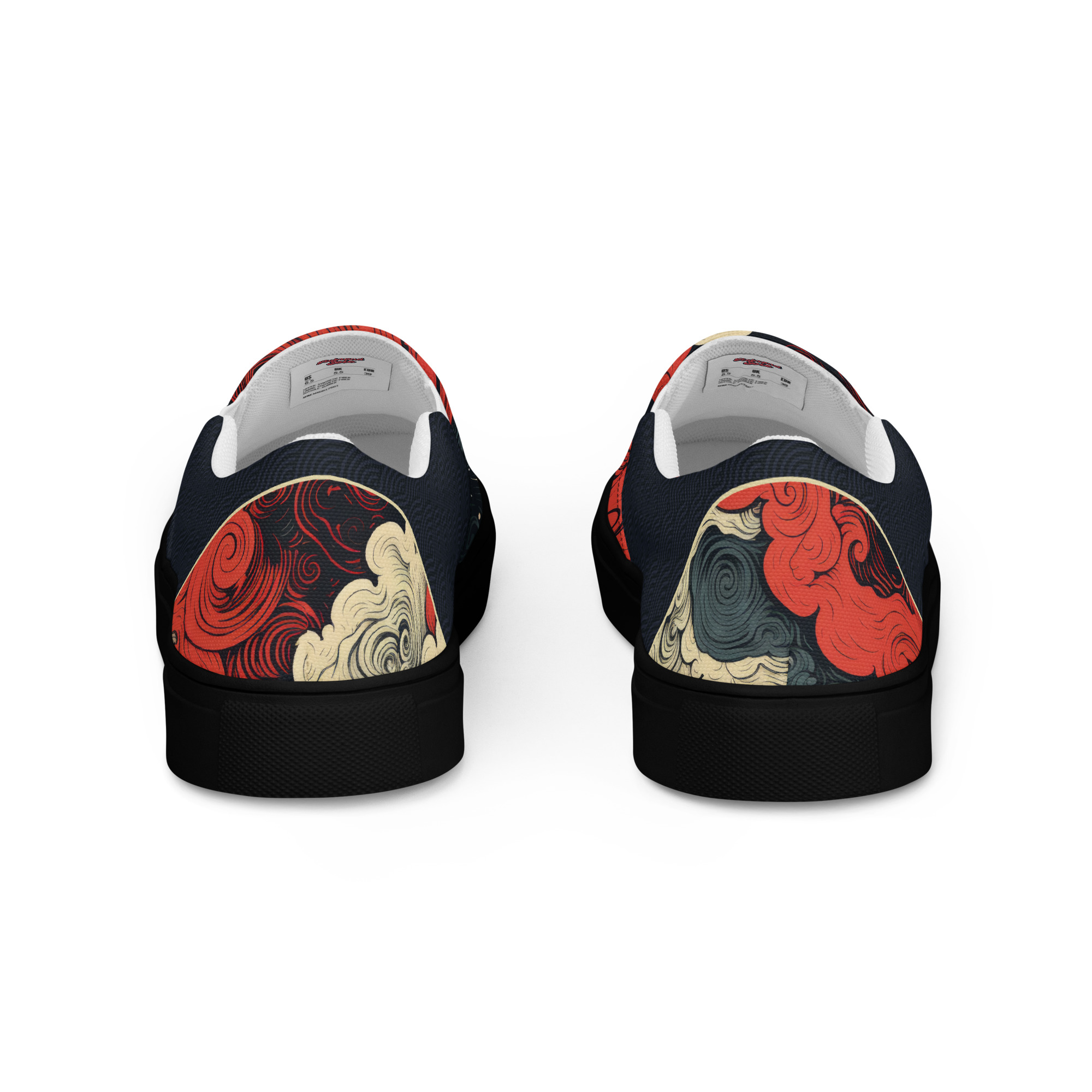 Japanese Ukiyo-e v1 Women’s slip-on canvas shoes - Image 10