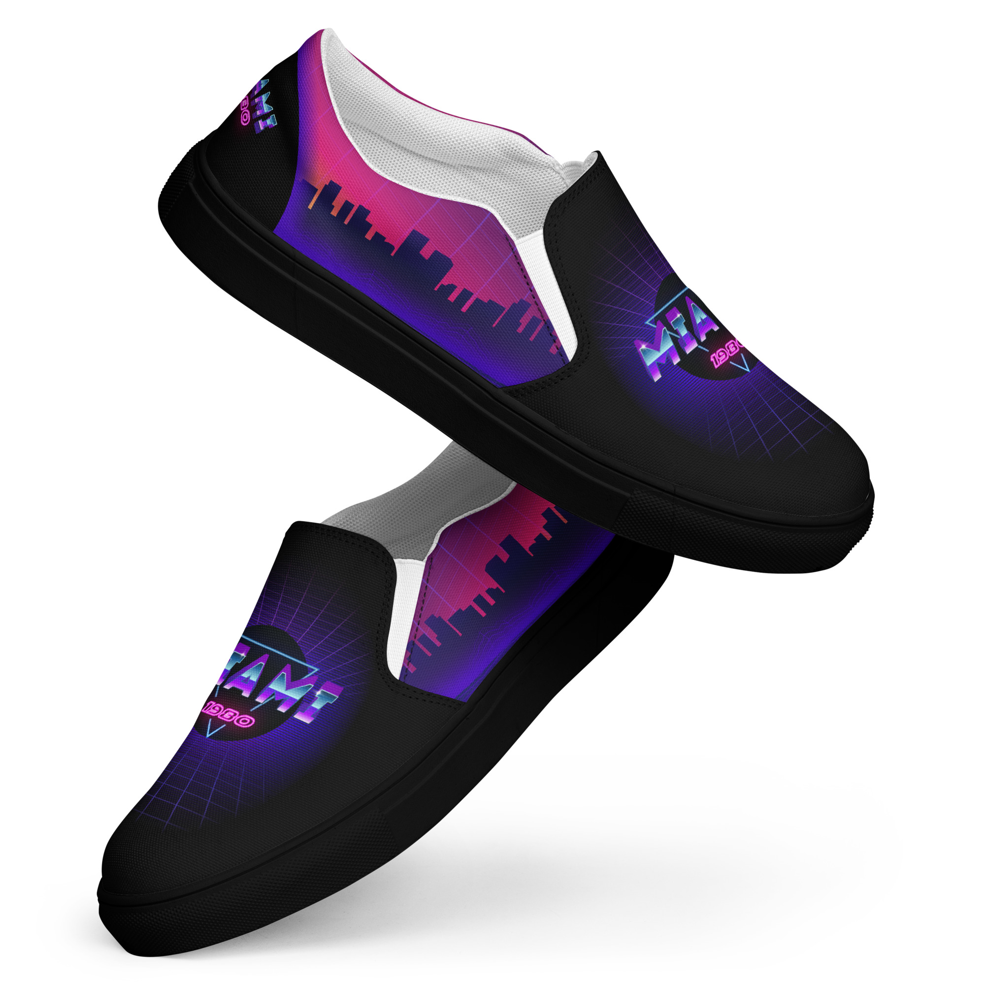 Retro Vaporware v1 Women’s slip-on canvas shoes - Image 9
