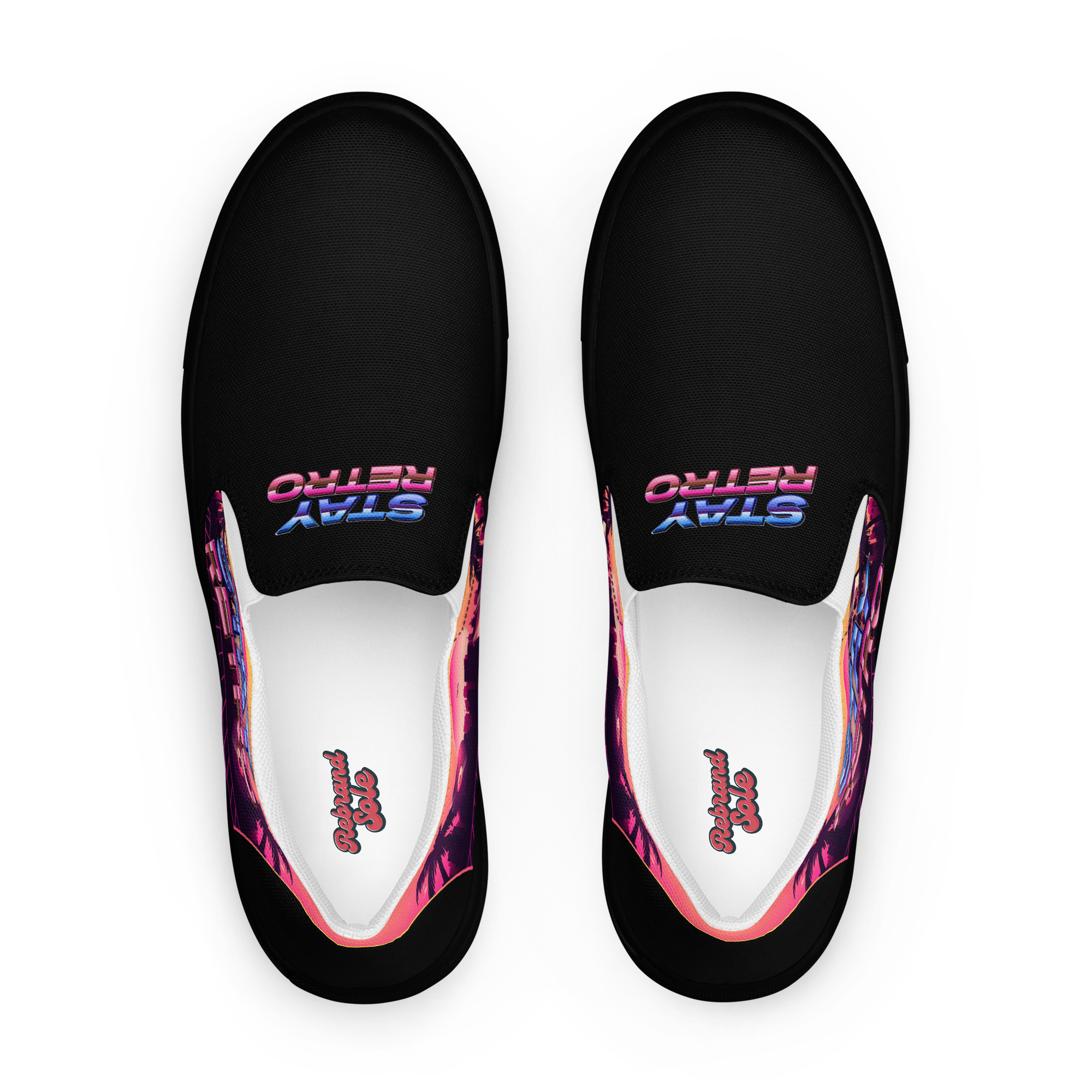 Retro Vaporware v3 Women’s slip-on canvas shoes - Image 13