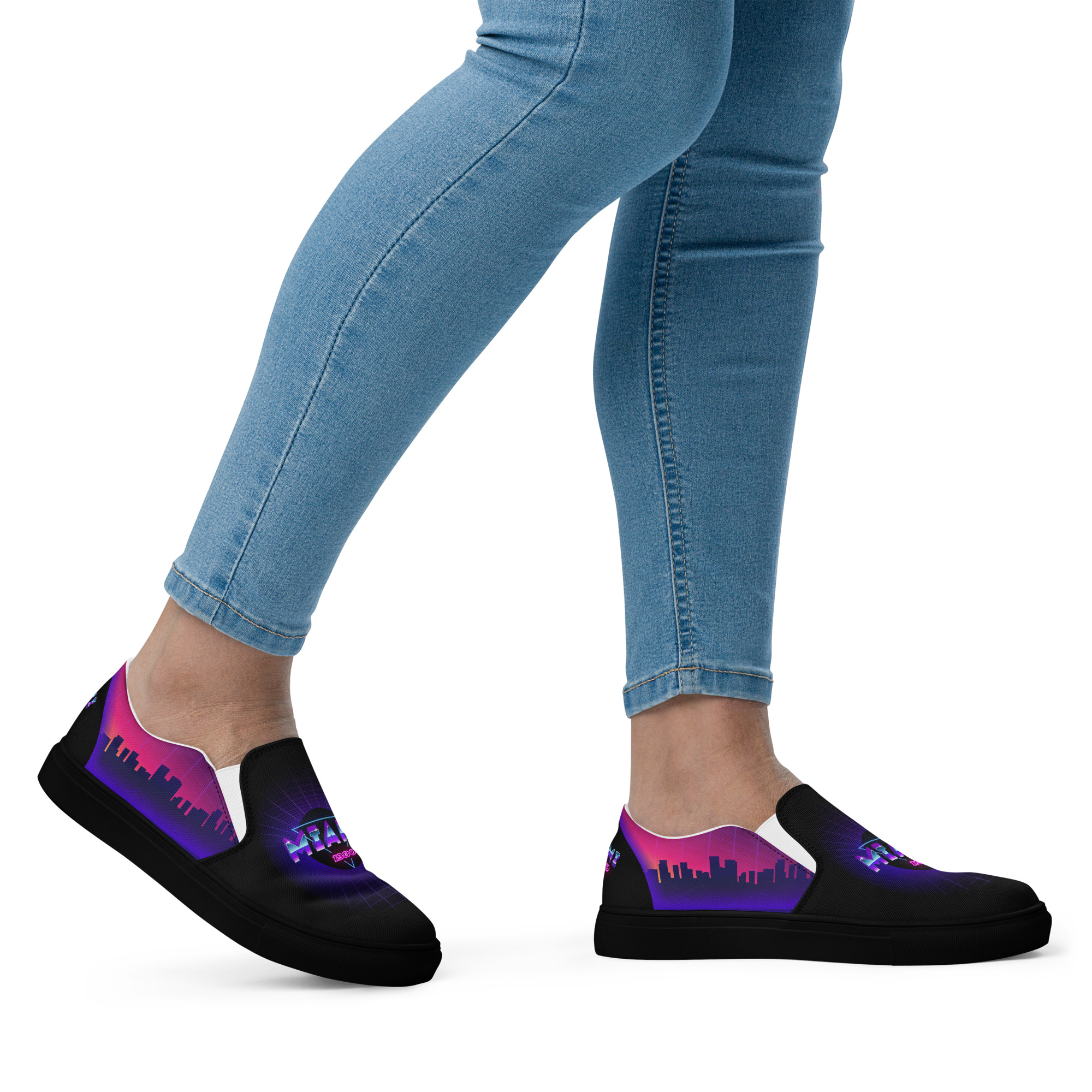 Retro Vaporware v1 Women’s slip-on canvas shoes - Image 17