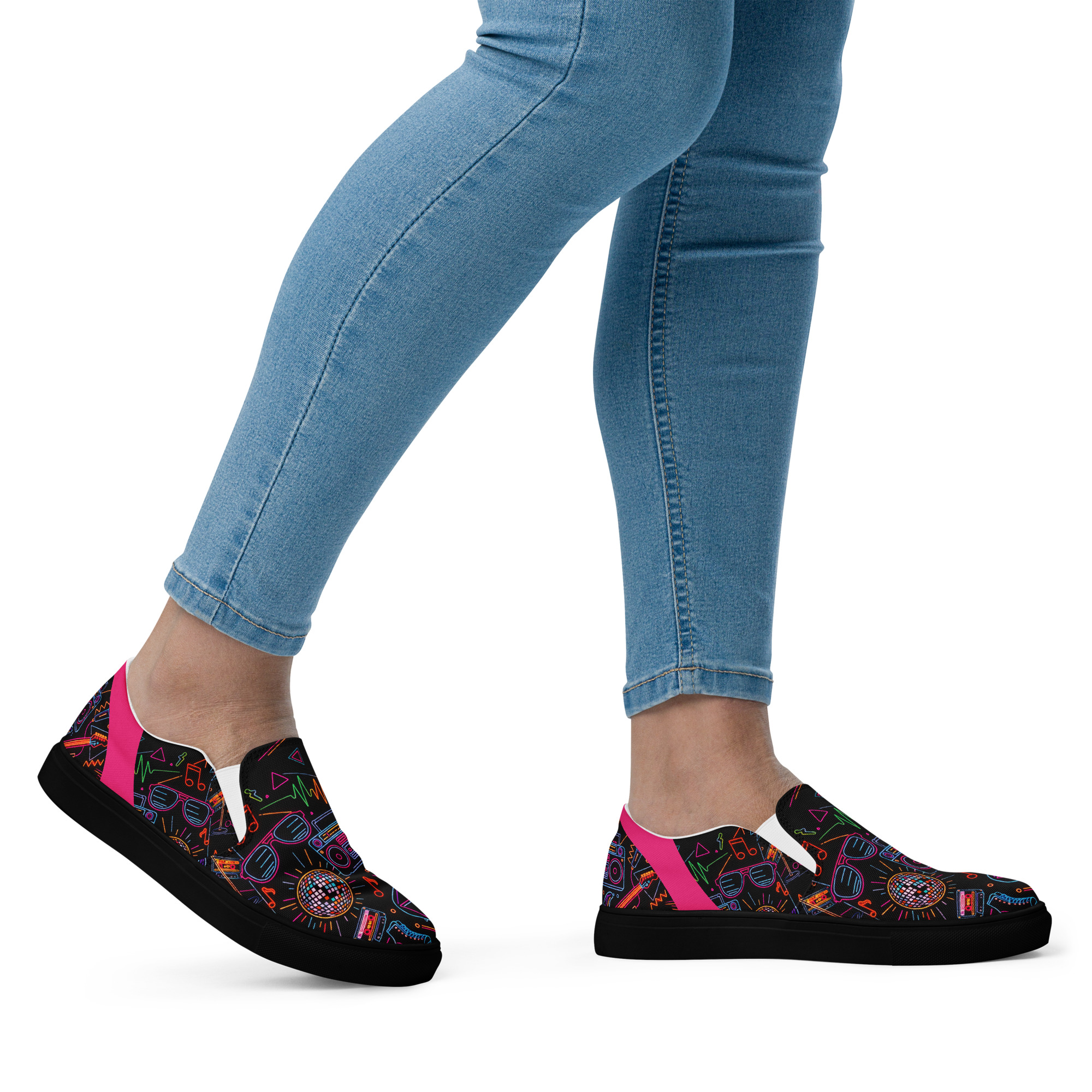 Retro Vaporware v5 Women’s slip-on canvas shoes - Image 17