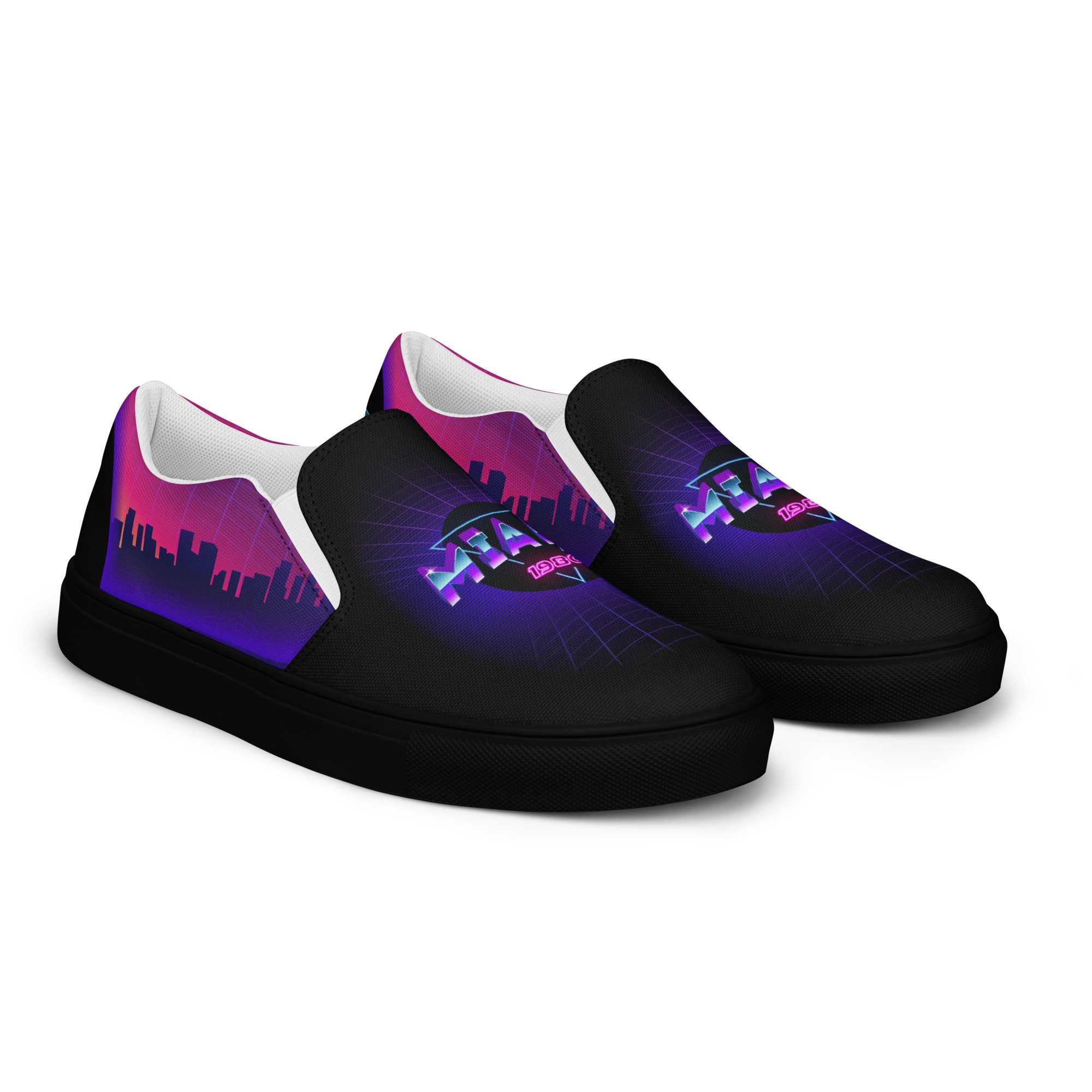 Retro Vaporware v1 Women’s slip-on canvas shoes - Image 12