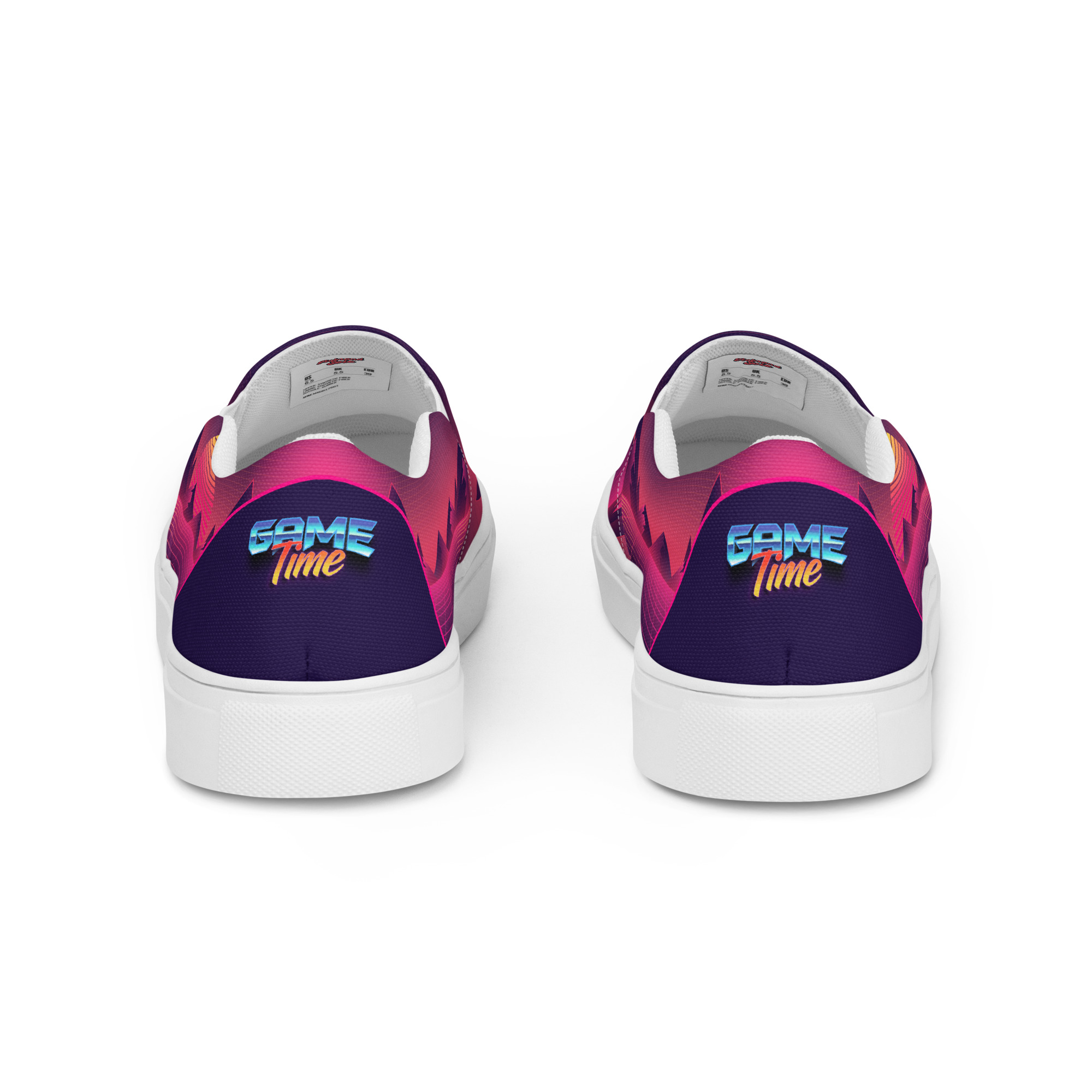 Retro Vaporware v2 Women’s slip-on canvas shoes - Image 3
