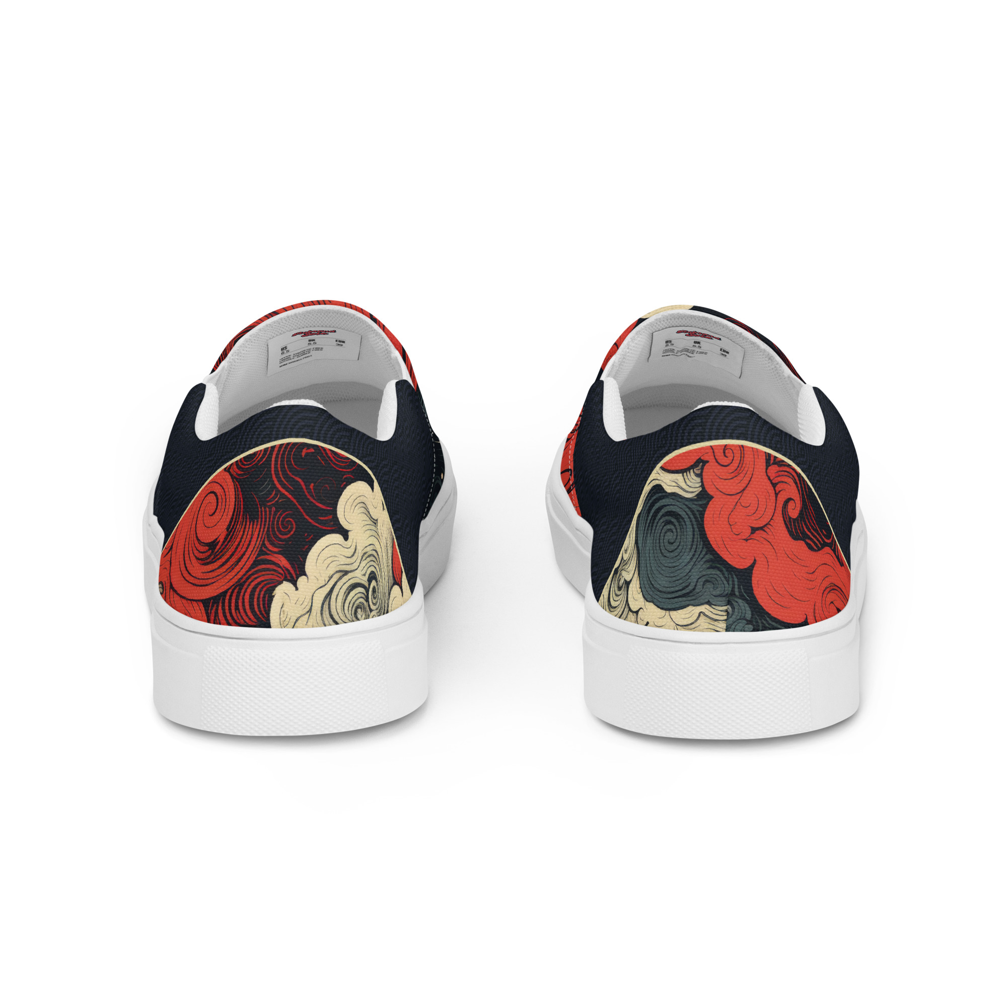 Japanese Ukiyo-e v1 Women’s slip-on canvas shoes - Image 3