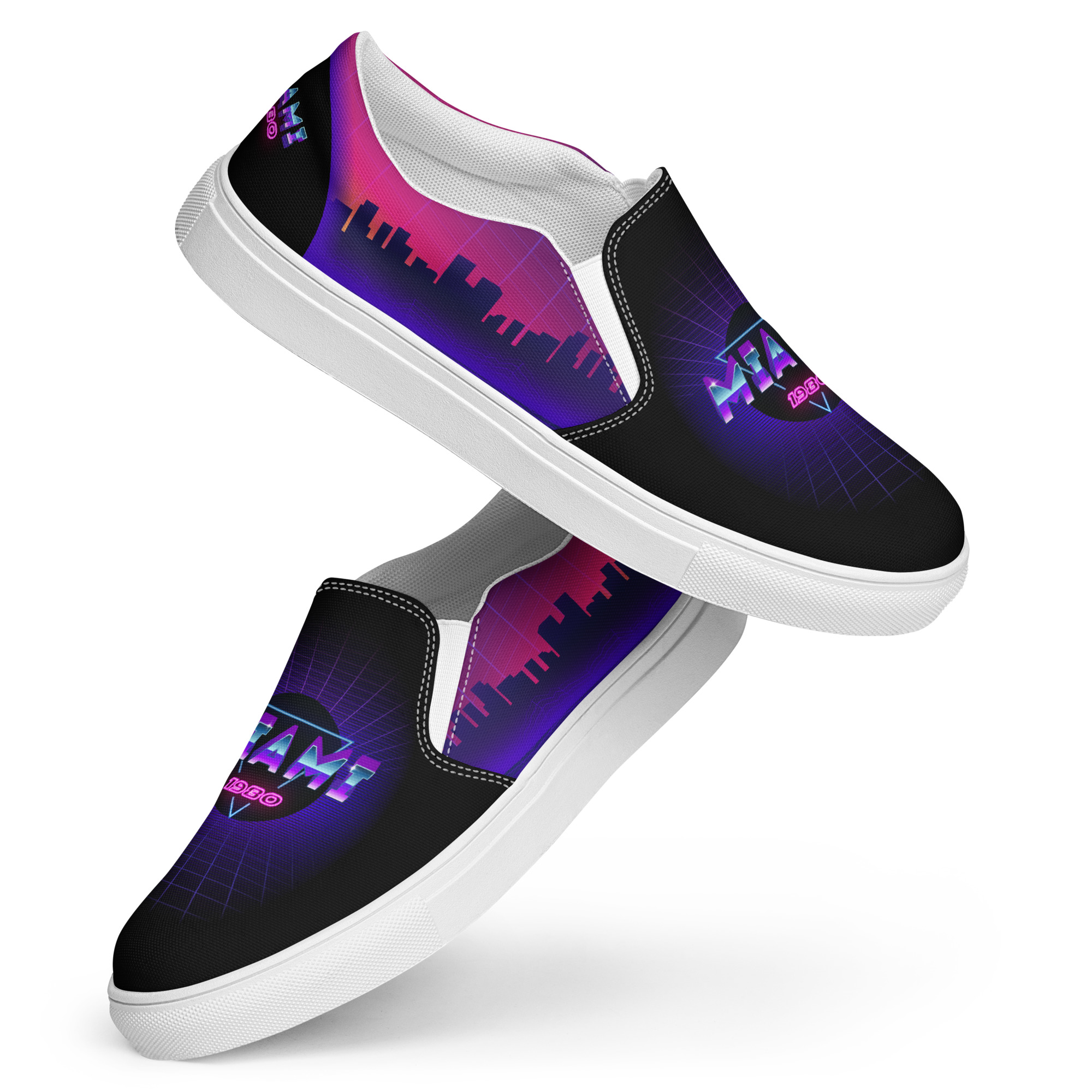 Retro Vaporware v1 Women’s slip-on canvas shoes - Image 2