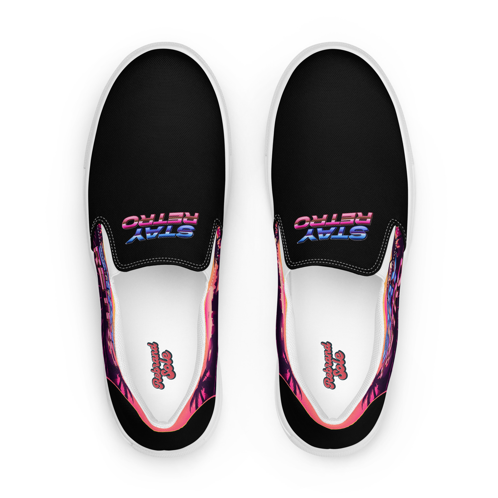 Retro Vaporware v3 Women’s slip-on canvas shoes - Image 6