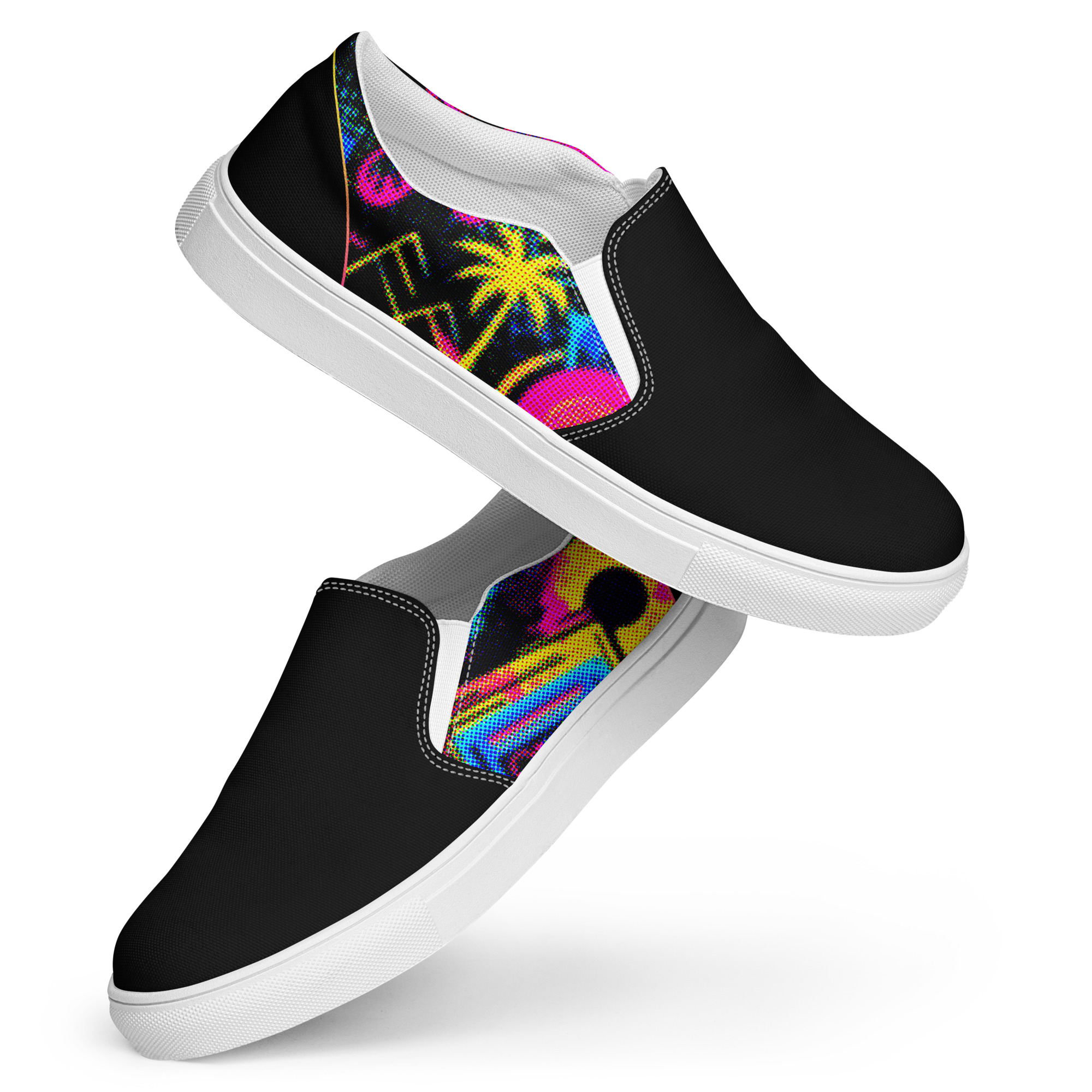 Retro Vaporware v4 Women’s slip-on canvas shoes - Image 2