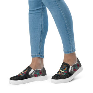 Tattoo Style v2 Women’s slip-on canvas shoes