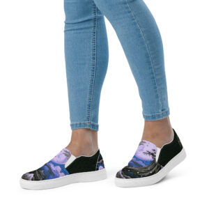 Japanese Ukiyo-e v3 Women’s slip-on canvas shoes