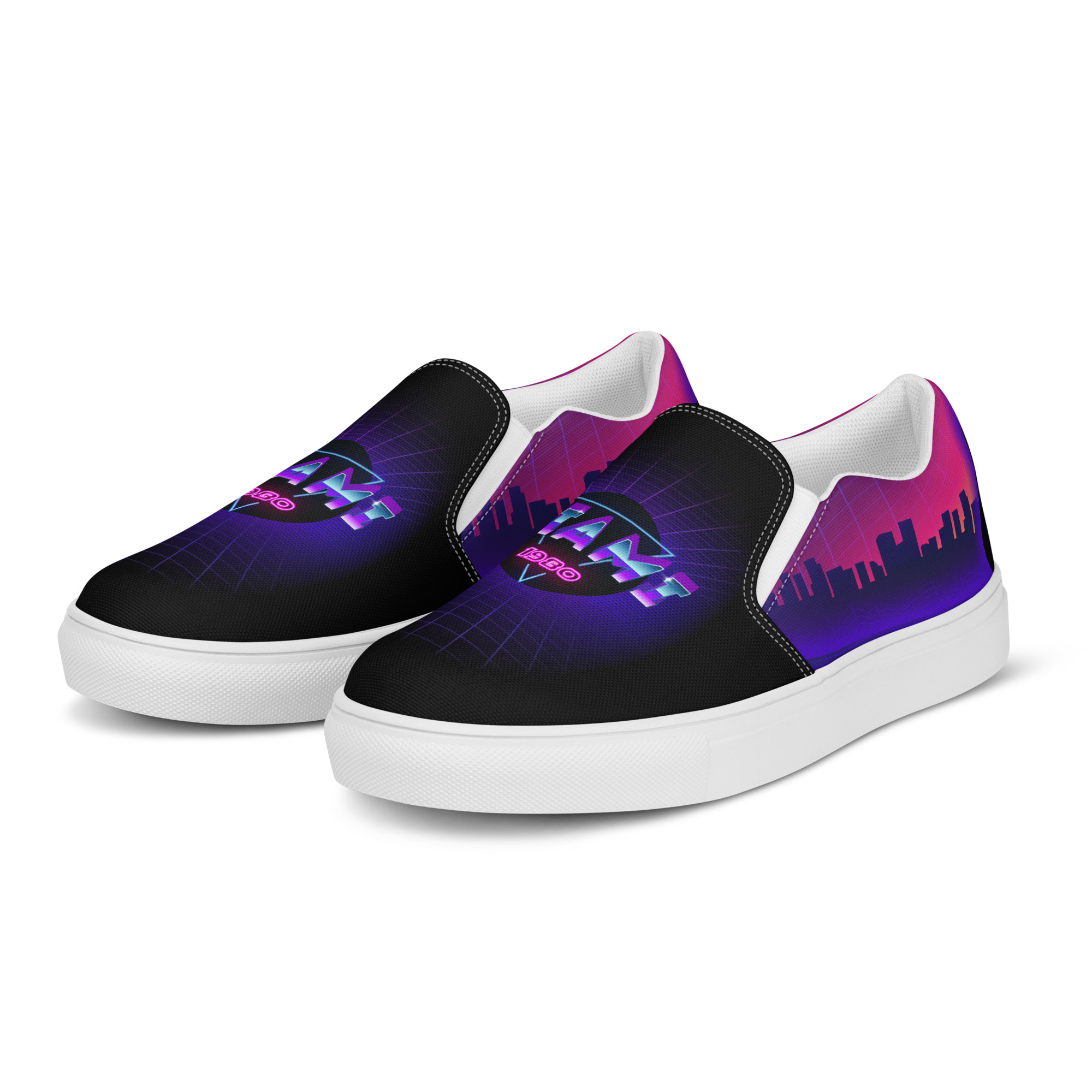 Retro Vaporware v1 Women’s slip-on canvas shoes - Image 5