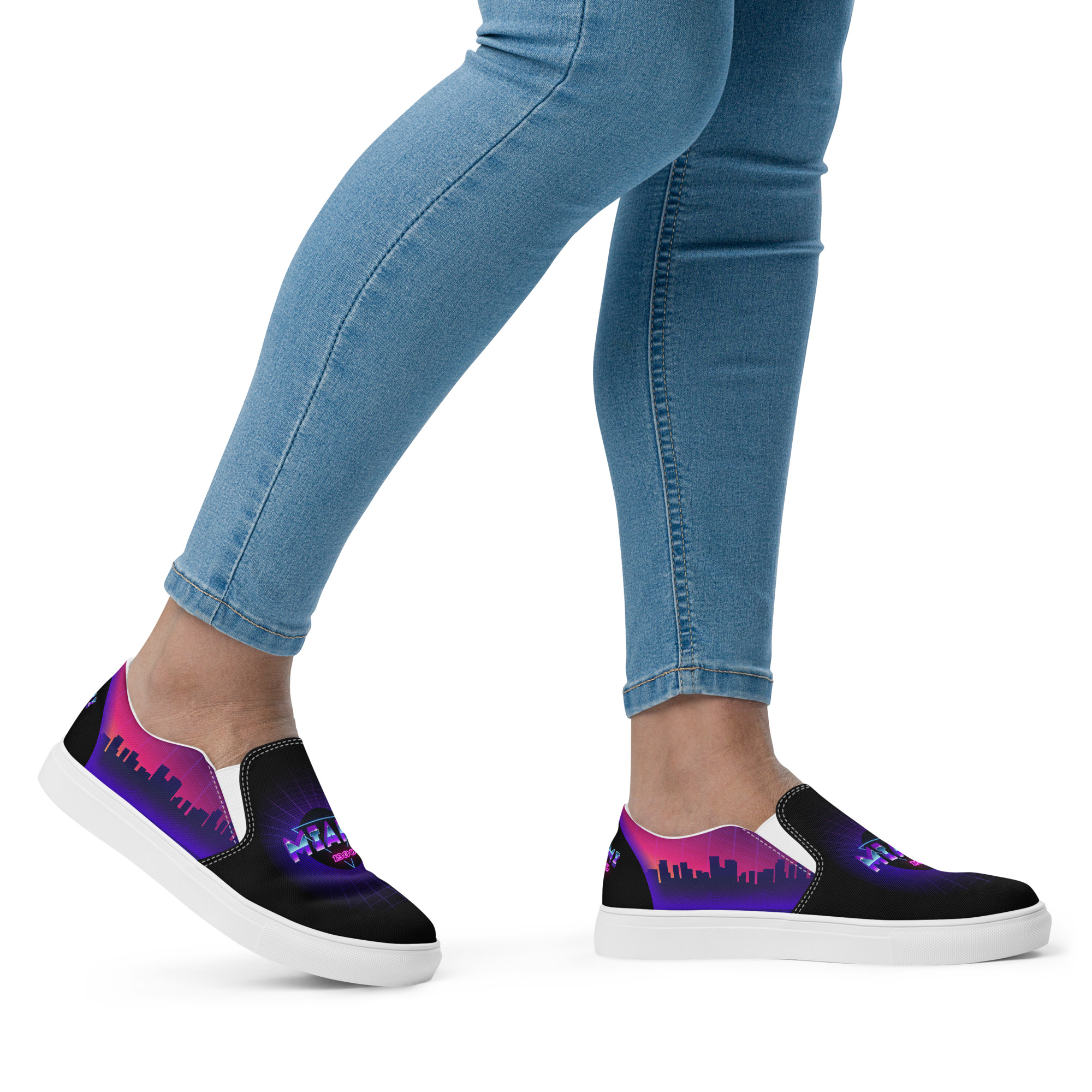 Retro Vaporware v1 Women’s slip-on canvas shoes - Image 20