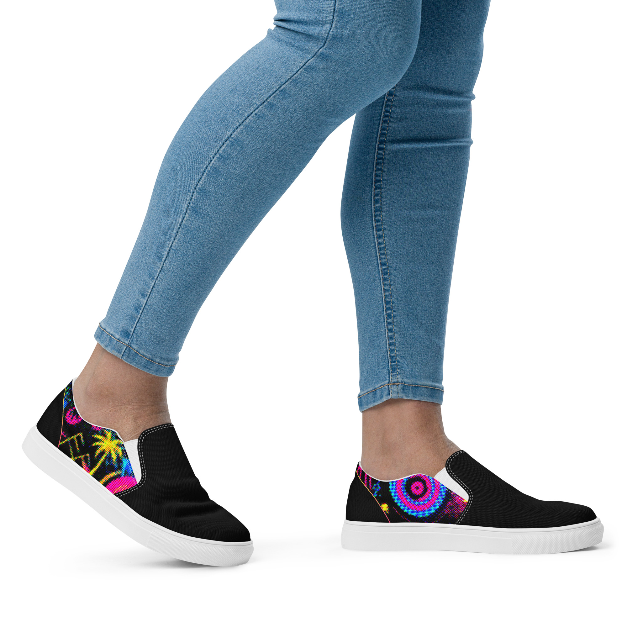 Retro Vaporware v4 Women’s slip-on canvas shoes - Image 20