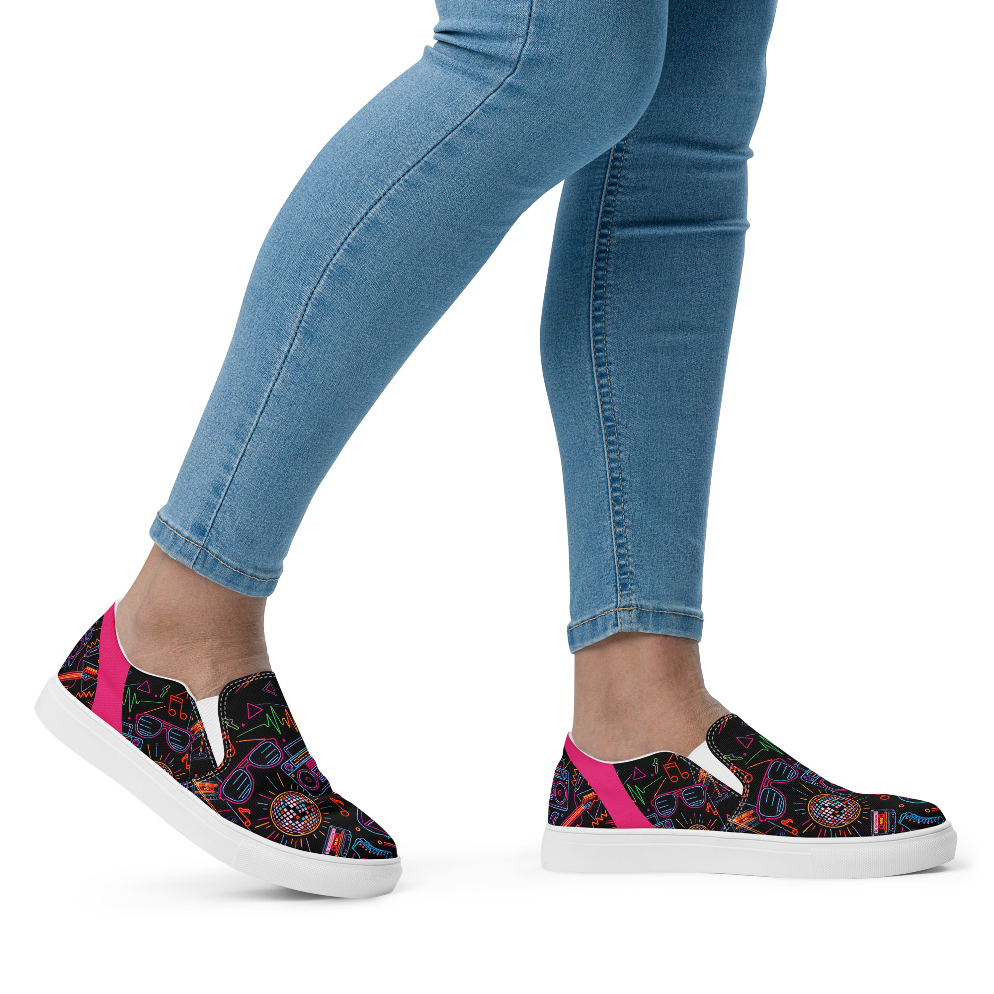Retro Vaporware v5 Women’s slip-on canvas shoes - Image 20
