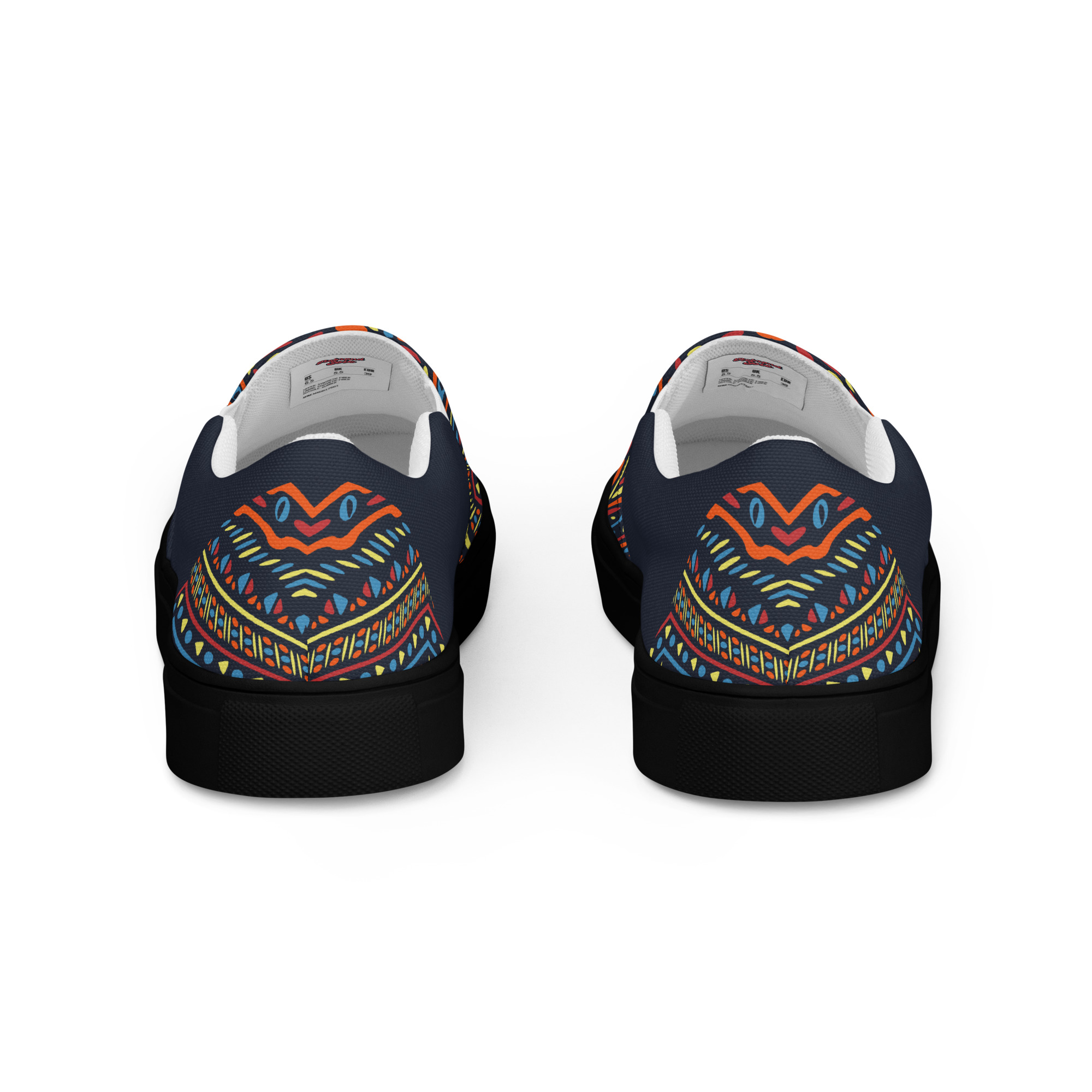Tribal Art v1 Men’s slip-on canvas shoes - Image 11
