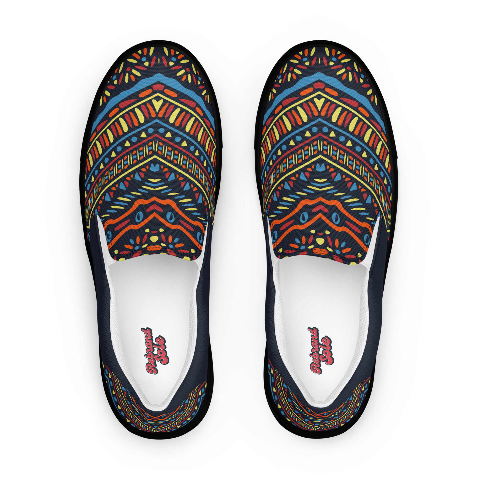 Tribal Art v1 Men’s slip-on canvas shoes - Image 14