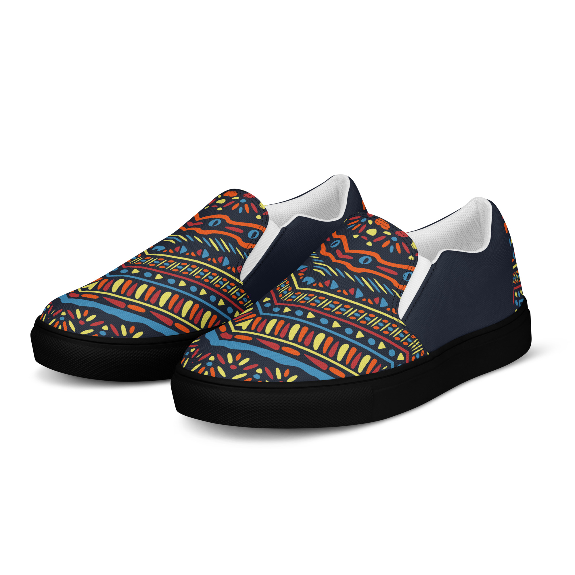 Tribal Art v1 Men’s slip-on canvas shoes - Image 13