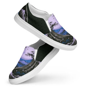 Japanese Ukiyo-e v3 Men’s slip-on canvas shoes