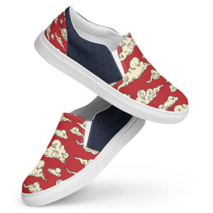 Japanese Ukiyo-e v5 Men’s slip-on canvas shoes